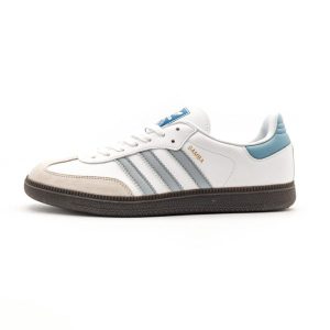 کتانی مردانه آدیداس سامبا سفید آبی| Adidas Samba (nx)