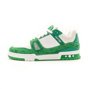 کتانی مردانه لویی ویتون | Louis Vuitton Sneakers سفید سبز (p1)