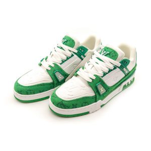 Alternative view of کتانی مردانه لویی ویتون | Louis Vuitton Sneakers سفید سبز (p1)