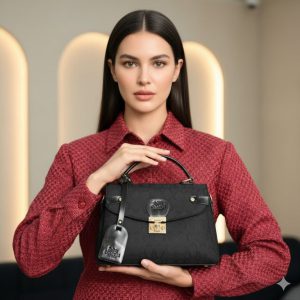 کیف زنانه دستی مشکی کد 260 (p)