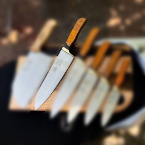 چاقو آشپزخانه بزرگ سایز 5 دسته کاچو از ست 6 عددی مروارید (p)