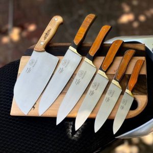 ست چاقو آشپزخانه دسته کاچو 6 عددی مروارید
