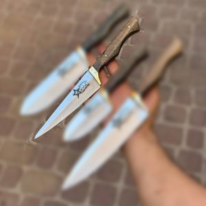 چاقو بی خصی مخصوص قصابی از ست 4 عددی استیل ستاره (p1)