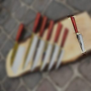 چاقو آشپزخانه کوچک سایز 1 دسته پادوک از ست 7 عددی استیل ستاره (p) (کپی)