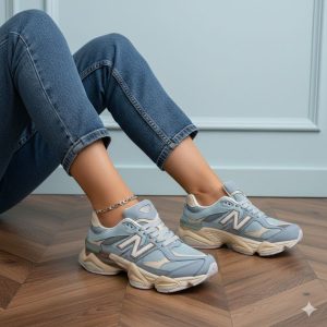 کتونی زنانه نیوبالانس 9060 آبیآسمانی-کرم (ho) کد (nx)SH022
