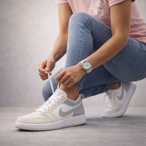 کتونی زنانه جردن وان پاریس طوسی روشن (ho) کد (p1)SH147