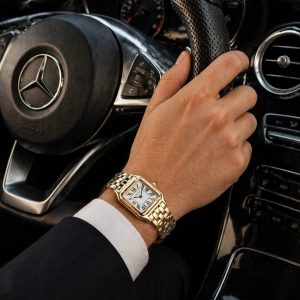 ساعت مردانه کارتیر پنته بند استیل طلایی (E) کد (p)W025