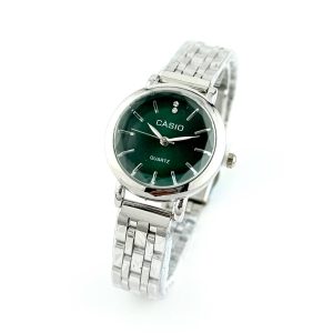 Alternative view of ساعت زنانه کاسیو صفحه گرد سبز زیتونی بند استیل (E) کد W010 (nx)
