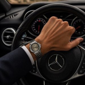 ساعت مردانه پتک فیلیپ بند فلزی صفحه نقرهای (E) کد W036 (p)