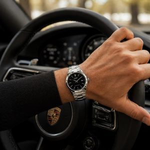 ساعت مردانه کاسیو گرد بند فلزی صفحه مشکی (E) کد (nx)W055