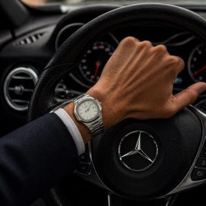 ساعت مردانه پتک فیلیپ بند فلزی صفحه سفید (E) کد (p2)W035