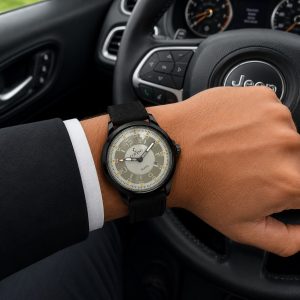 ساعت مچی مردانه کاونت مشکی صفحه کرم بند چرمی (zz) کد W1244 (nx)