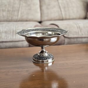 Alternative view of ظرف شکلات خوری مسی رز کروم طرح نازگل