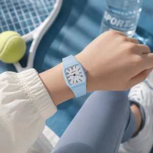 ساعت مچی کلاسیک اسپرت دخترانه جاکلین رنگ آبی روشن مدل JN-1399511L کد WH402 (p)
