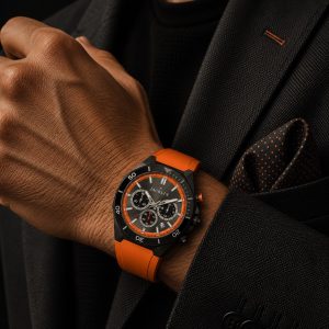 ساعت مچی کورنوگراف اسپرت مردانه جاکلین رنگ نارنجی مدل JN-1399524M کد WH405 (nx)