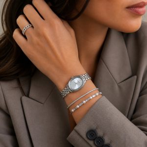 ساعت زنانه نایدو بیضی صفحه سفید s (t) کد W271