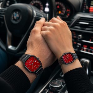 ساعت ست زنانه مردانه کاسیو کلاسیک اولد مانی وینتیج BR مشکی صفحه قرمز کد W419 (p)