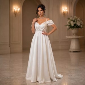 لباس مجلسی زنانه سپیده سفید (j) کد L234