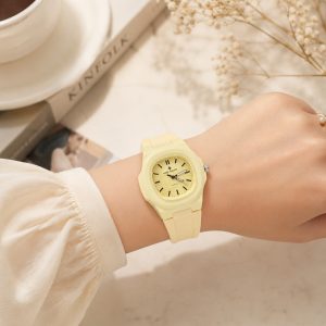 ساعت مچی پتک و AP بند رابر کرمی کد W353 (p1)