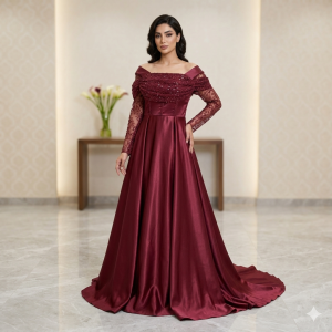 لباس مجلسی زنانه بیتا زرشکی (j) کد L165