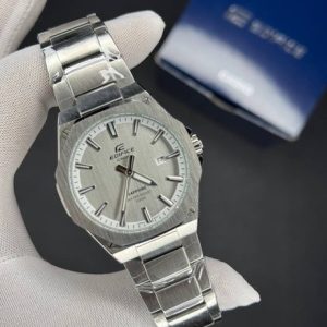 Alternative view of ساعت مردانه کاسیو Edifice بند استیل صفحه نقره‌ای (E) کد W120 (nx)