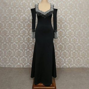 Alternative view of لباس مجلسی زنانه نگین مشکی (j) کد L255