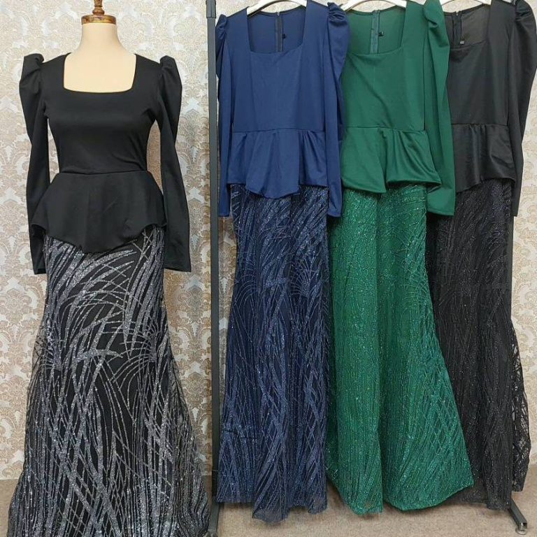 لباس مجلسی زنانه سوین مشکی فلوک نقرهای (j) کد L269 - Image 4