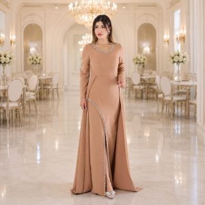 لباس مجلسی زنانه هلیا نسکافهای (j) کد L273