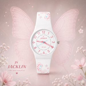 Alternative view of ساعت مچی اسپرت دخترانه جاکلین سفید طرح‌دار JN-1399509L کد WH356 (nx)