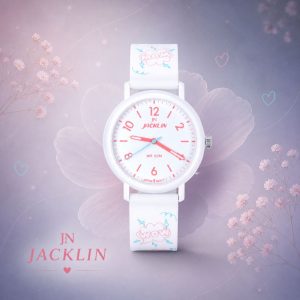 Alternative view of ساعت مچی اسپرت دخترانه جاکلین سفید طرح‌دار JN-1399510L کد WH365(p)
