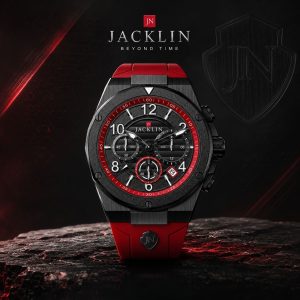 ساعت کورنوگراف اسپرت جاکلین JN-1399523M قرمز کد WH522 (nx)
